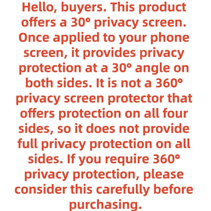 Anti-Spy Privacy Phone Screen Protector, Privacy Glass Cover, Tempered Screen Film Compatible with iPhone 17 16 15 14 13 12 11 Pro Max Plus Air, Mobile Phone Accessories