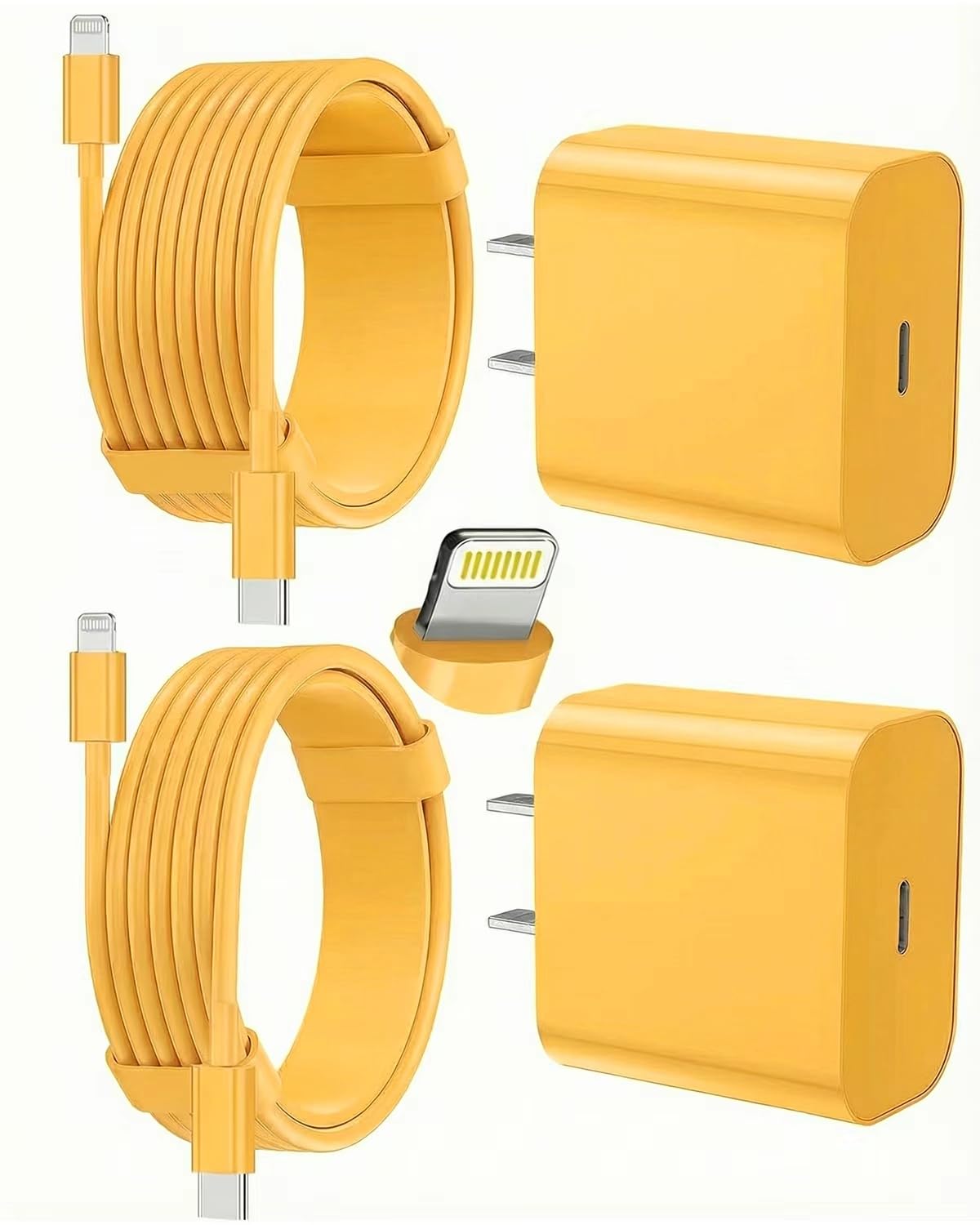 iPhone Charger Fast Charging, USB C Charger Block, 6FT/10FT Lightning Cable | For Apple iPhone 14/13/12/11 Series, 2-Pack 6FT/10FT Long USB C to Lightning Cables, AirPods with Lightning Charging Case