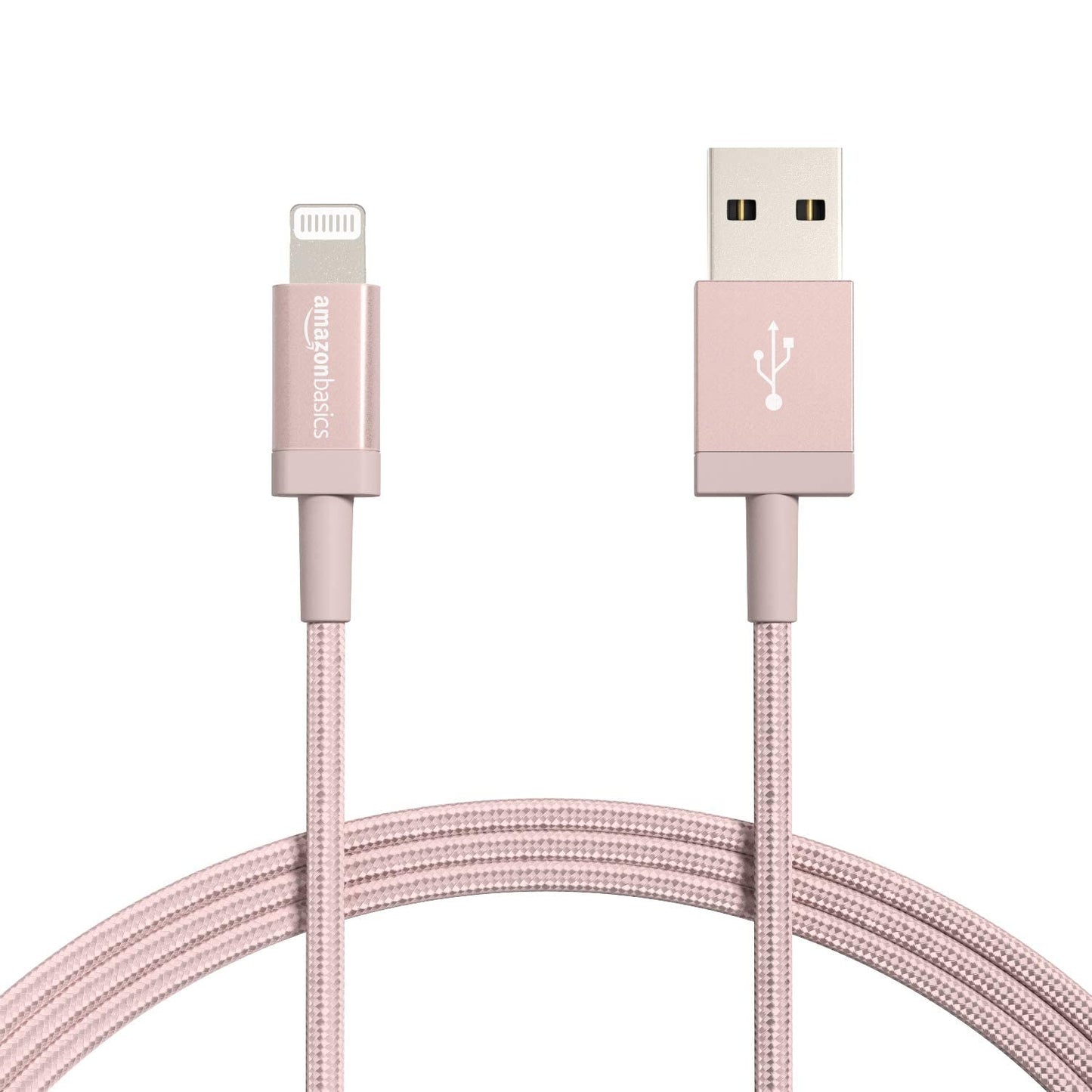 Amazon Basics USB-A to Lightning Cable, Apple MFi Certified, Nylon Braided Cord, Fast Charger for iPhone 14 13 12 11 X Xs Pro, Pro Max, Plus, iPad, 6 Foot, Dark Gray