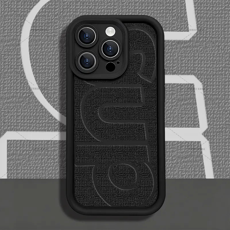 Creative Curved Geometric Art Design Phone Case for iPhone 17 AIR 15 PRO 16 PRO MAX 14 PLUS 13 RRO 12 PRO MAX Shockproof Drop-Proof TPU Protection Aesthetic Cover Black Magnetic Reindeer Christmas S23 Ultra Delight Tree S24 S22 S26 Masked Metal Frameless,