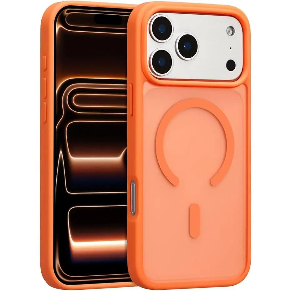 Magnetic for iPhone 17 16 15 14 13 12 Fit for MagSafe Military-Grade ,iphone 17 pro max phone cases Drop Protection Translucent Matte Black phone cases Durable Shockproof Protective,for Men Women Girls