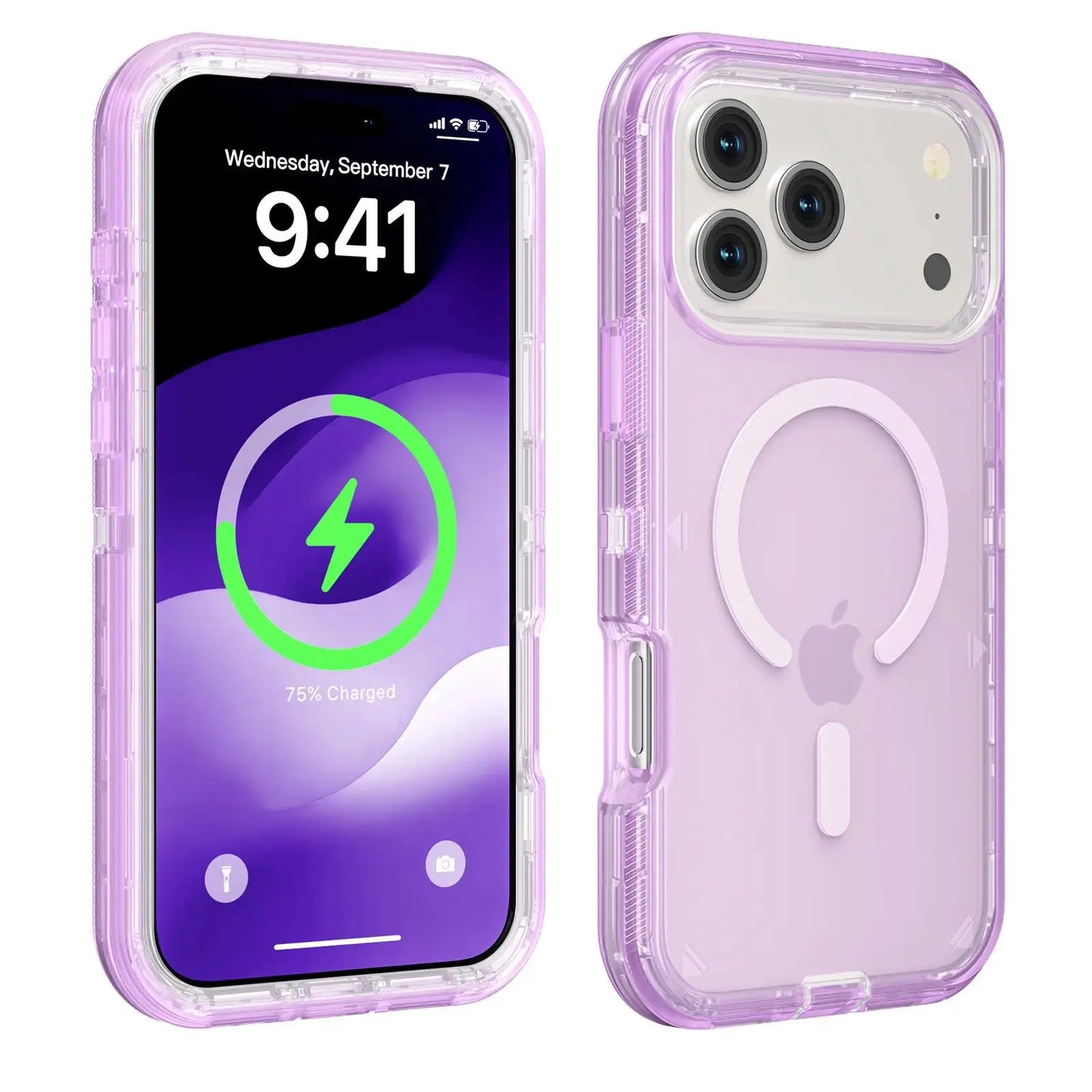 MagSafe Magnetic Clear Case for iPhone 17 Pro Max / 17 Air / 16 / 15 / 14 / 13 – Heavy Duty Shockproof Hybrid Armor Cover, Multi-Layer Defender Protective Phone Case