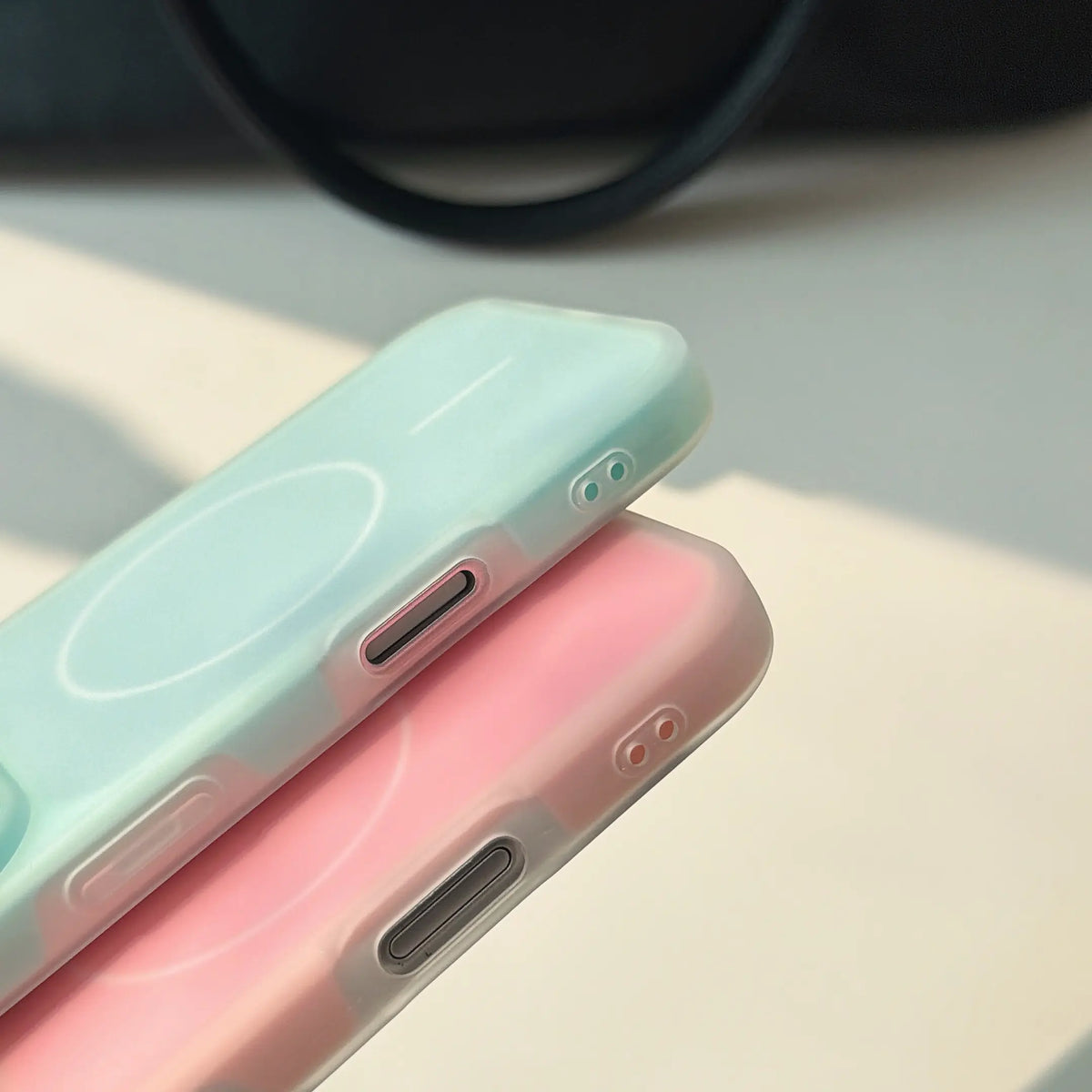 HISTORYOO Case for iPhone 17 Pro Max 16 15 14 Plus 13 12 11 Pro Magnetic Magsafe (pop socket no support only Fit Flat wireless charging) Defender 2 In 1 Dual Layer Jelly Soft Matte Clear Silicone Hybrid Candy Color-Blocking PC Shockproof Luxury Back Cover