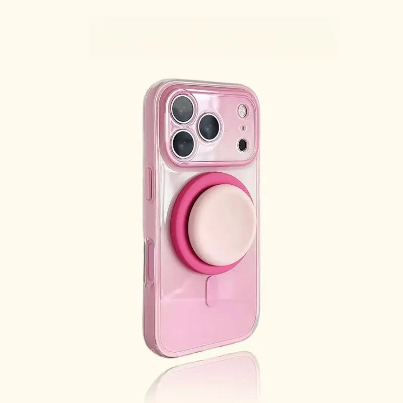 Magnetic 2-in-1 double-layer gradient full-cover AI button case, suitable for iPhone 17/16/15 Pro Max, iPhone 16, iPhone 15 hard case