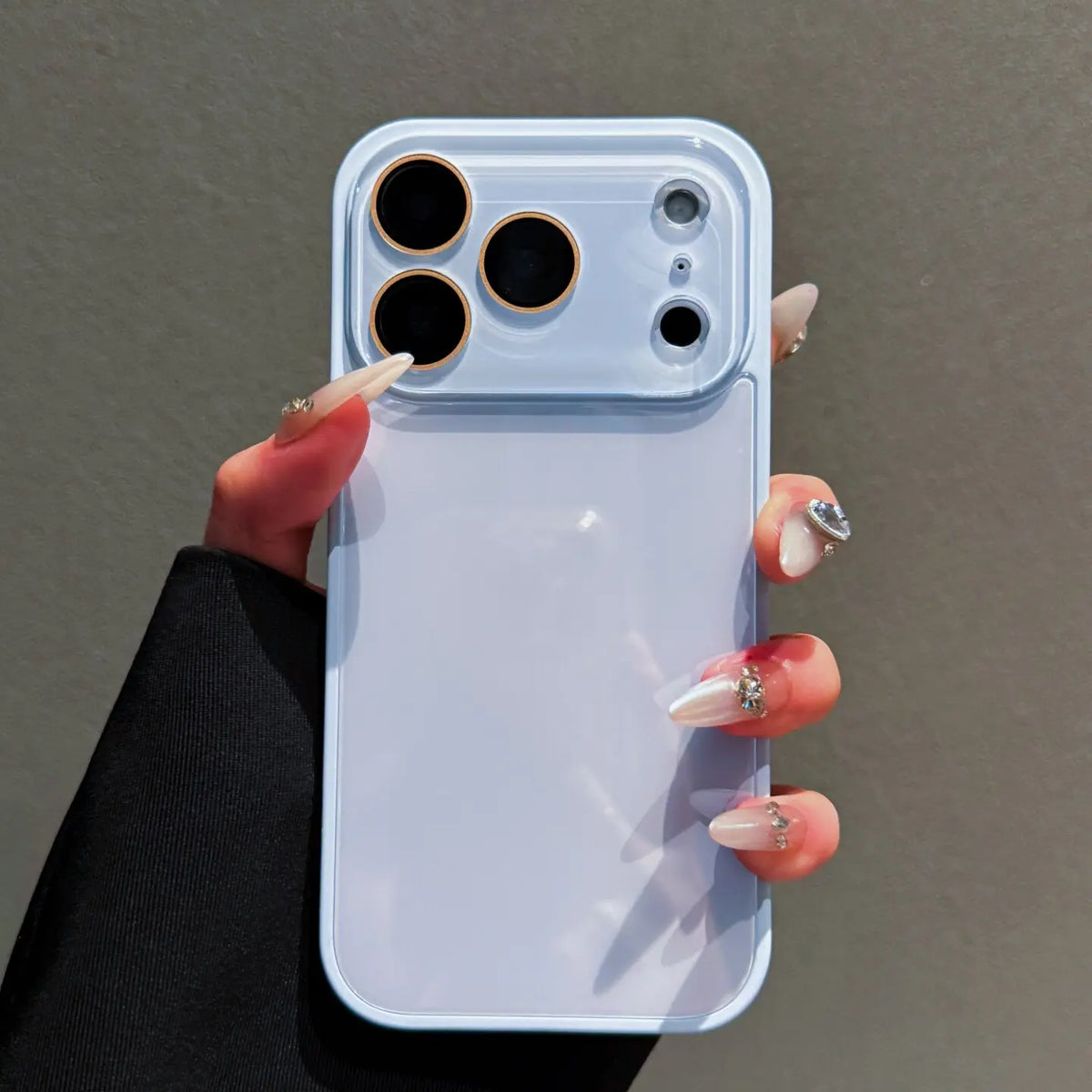 Cute Bright Pink Glossy Phone Case, Skin-Feel Soft TPU Bumper & Hard PC Back, Full Lens Protection, Minimalist Pink & White, Compatible with iPhone 17/16/15/14/13/12/11 Pro Max Plus Air 17E 16E MINI