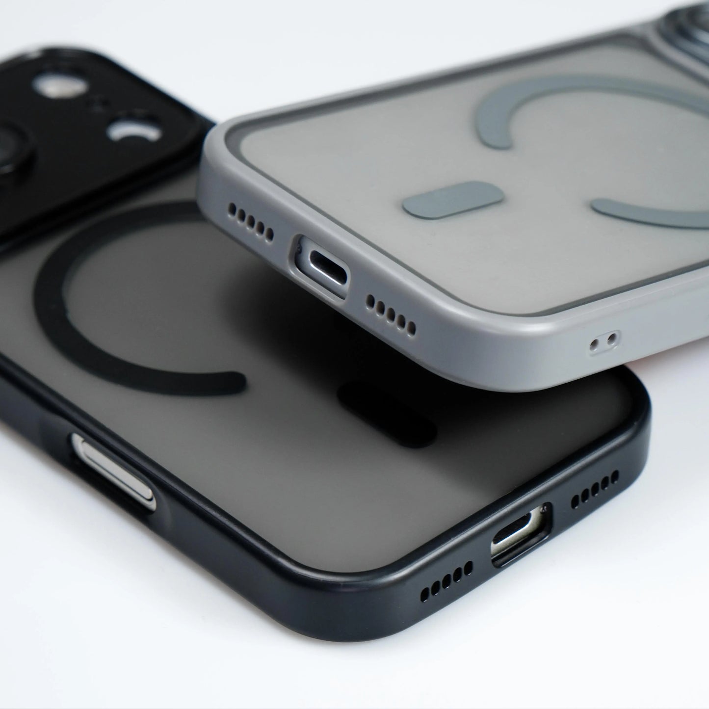 Luxury Matte Translucent Phone Cases Compatible with iPhone 17 Pro Max 16 Pro Max 17pro 17promax Case Shockproof Armor Design Magnetic Wireless Charging Full Camera Lens Protection Soft Bumper Men Women Phone Cover
