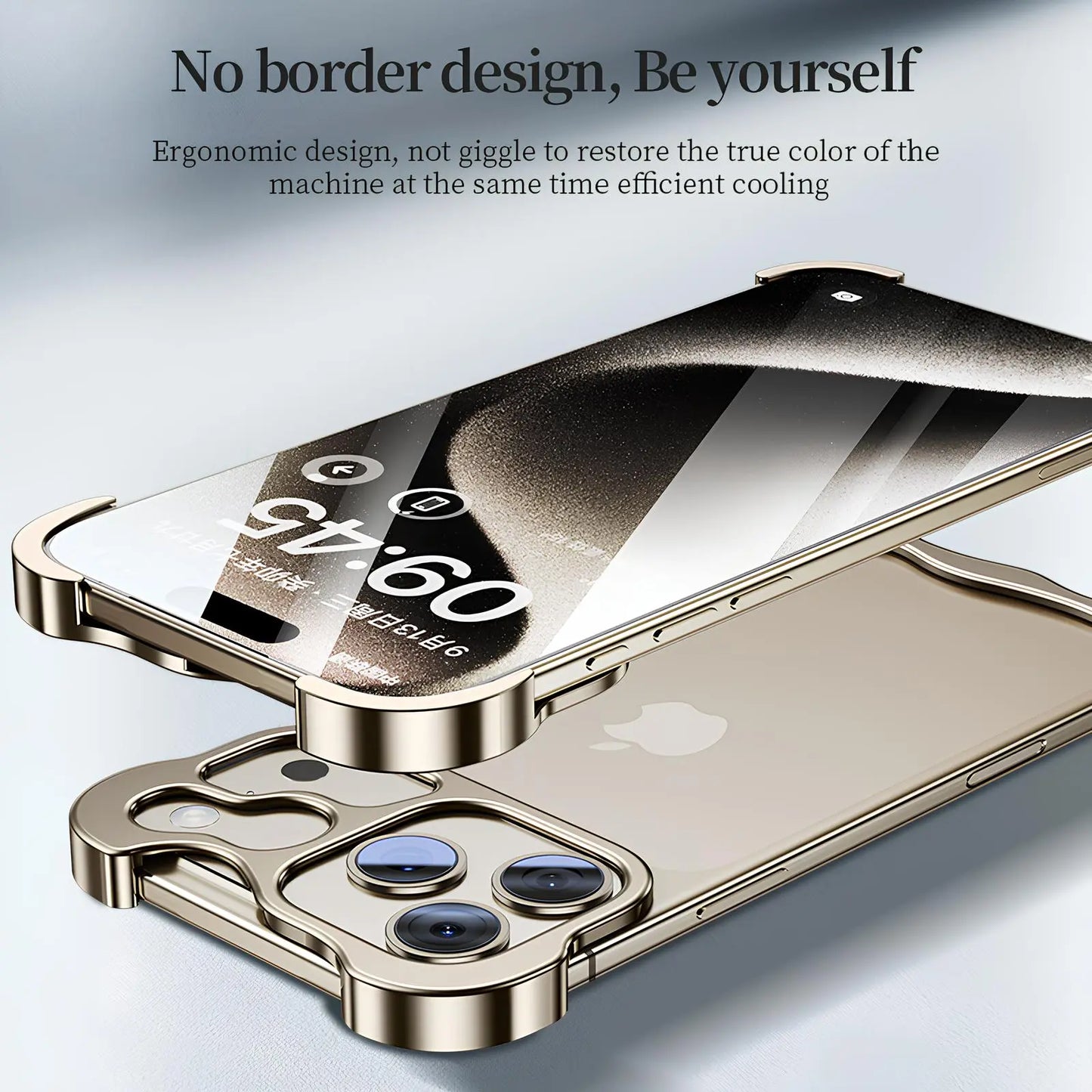 Phone Case Compatible with iPhone 17 Pro Max 16 15 14 13 Compatible with Lens Camera Protection, Frameless Minimalist Design, Extremely Highlighting Personality