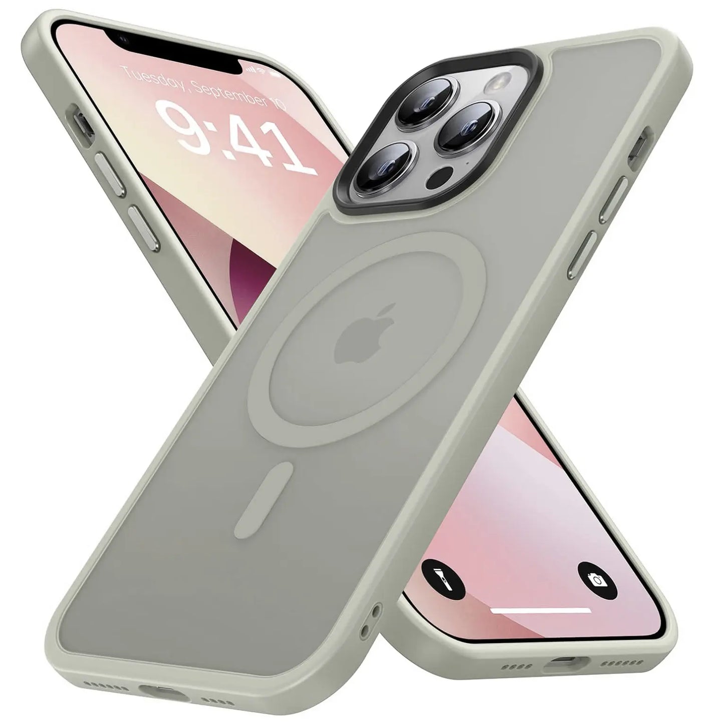 MagSafe-Compatible Shockproof Translucent Matte Back Slim Phone Case with Button Protection, Wireless Charging Support - iPhone 17 Air/17e/16/16e/15/14/13 Plus/12/11 Pro Max Mobile Phone Casing Accessory, Devices, Accessories