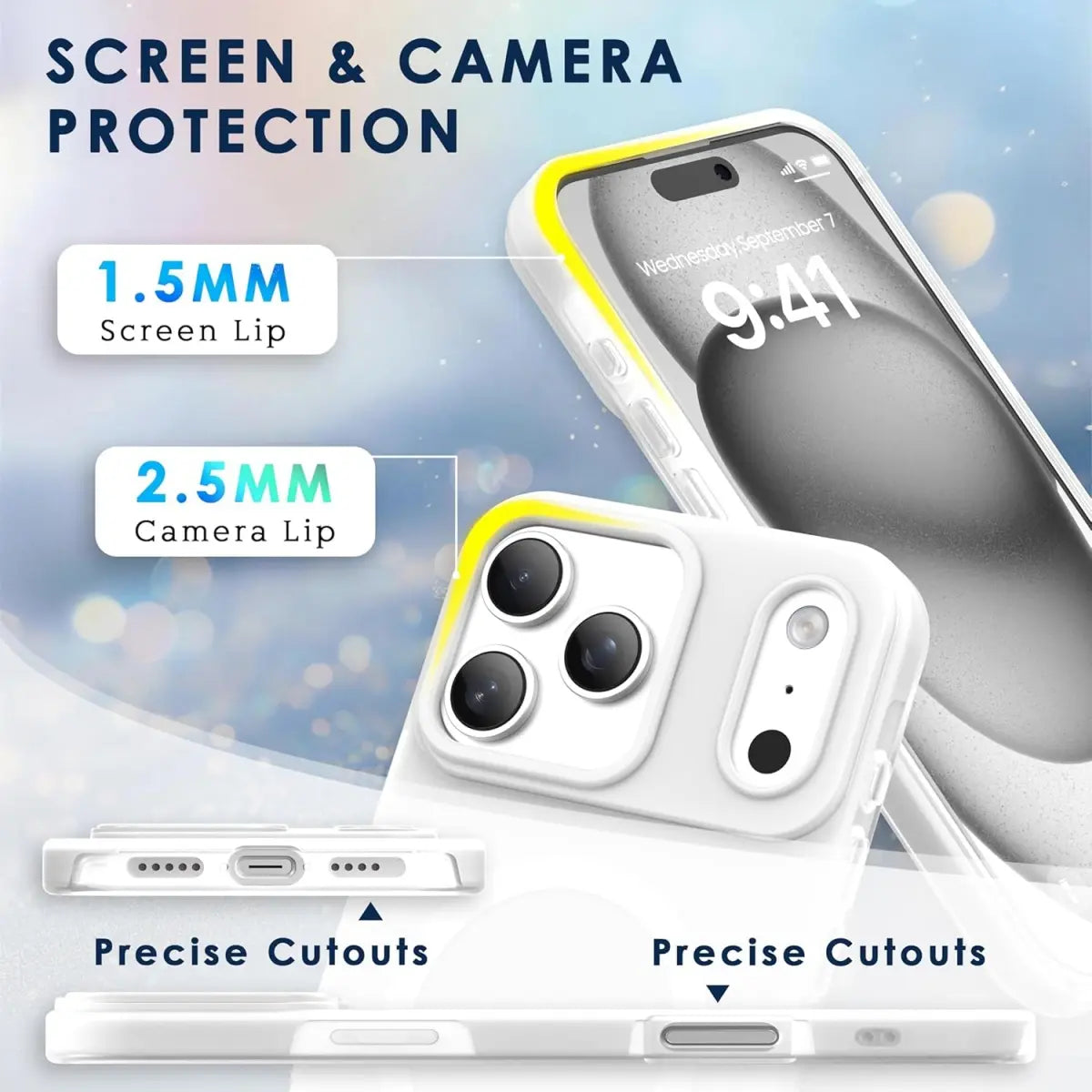 HISTORYOO Case for iPhone 17 Pro Max 16 15 14 Plus 13 12 11 Pro Magnetic Magsafe (pop socket no support only Fit Flat wireless charging) Defender 2 In 1 Dual Layer Jelly Soft Matte Clear Silicone Hybrid Candy Color-Blocking PC Shockproof Luxury Back Cover
