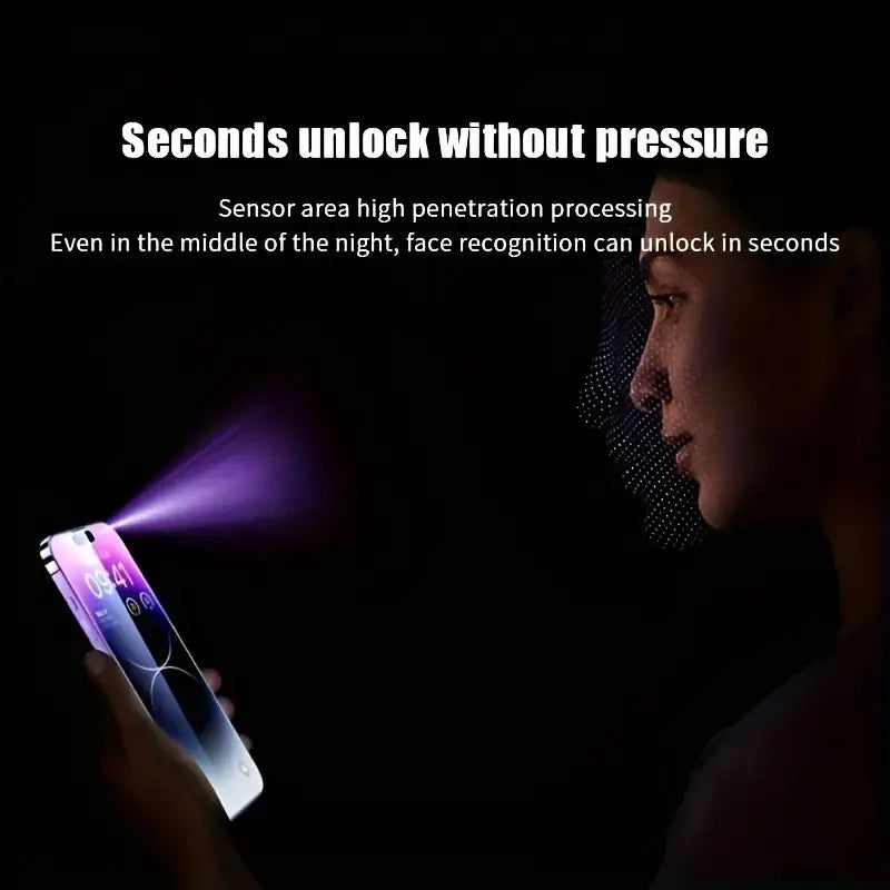 Shatterproof Screen Protector 2pcs Tempered Glass Screen Protector for iPhone 17/Air/11/12/13/14/15/16/16e/Plus/Pro/Pro Max/XR/Xs Max Series Scratch-Resistant, Shatterproof, Fingerprint Resistant, Sweatproof, High Transparency Comfortable Fit