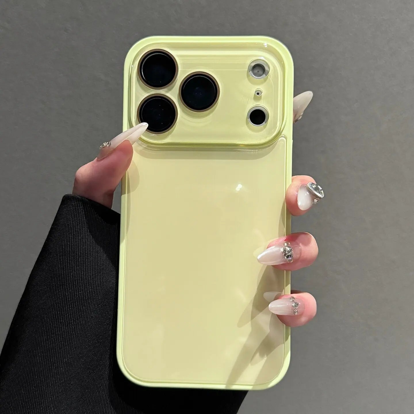 Cute Bright Pink Glossy Phone Case, Skin-Feel Soft TPU Bumper & Hard PC Back, Full Lens Protection, Minimalist Pink & White, Compatible with iPhone 17/16/15/14/13/12/11 Pro Max Plus Air 17E 16E MINI
