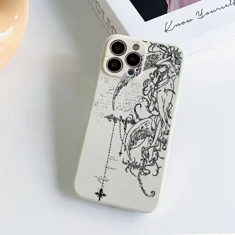 Suitable Ins Style Creative Fashion New Mobile Cover Simple Full-Package Transparent Protective Shell For iPhone 17 16 15 14 13 12 11 Pro Max Plus Air - Top Fan's Phone Case Cover as Perfect Gift Get Ready for Halloween