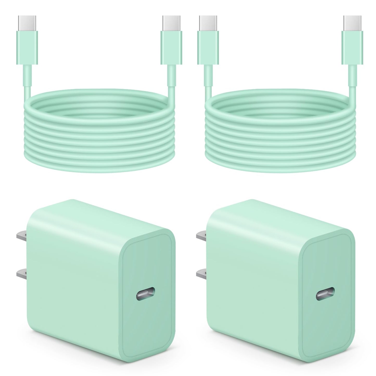 iPhone 17 16 15 Charger Fast Charging 10FT - 20W USB C Charger Block | with 10FT Extra Long Type C to C Cable Compatible with iPhone 17/17 Pro/17 Pro Max/Air/16/16e/15, iPad Pro, iPad Air (White)