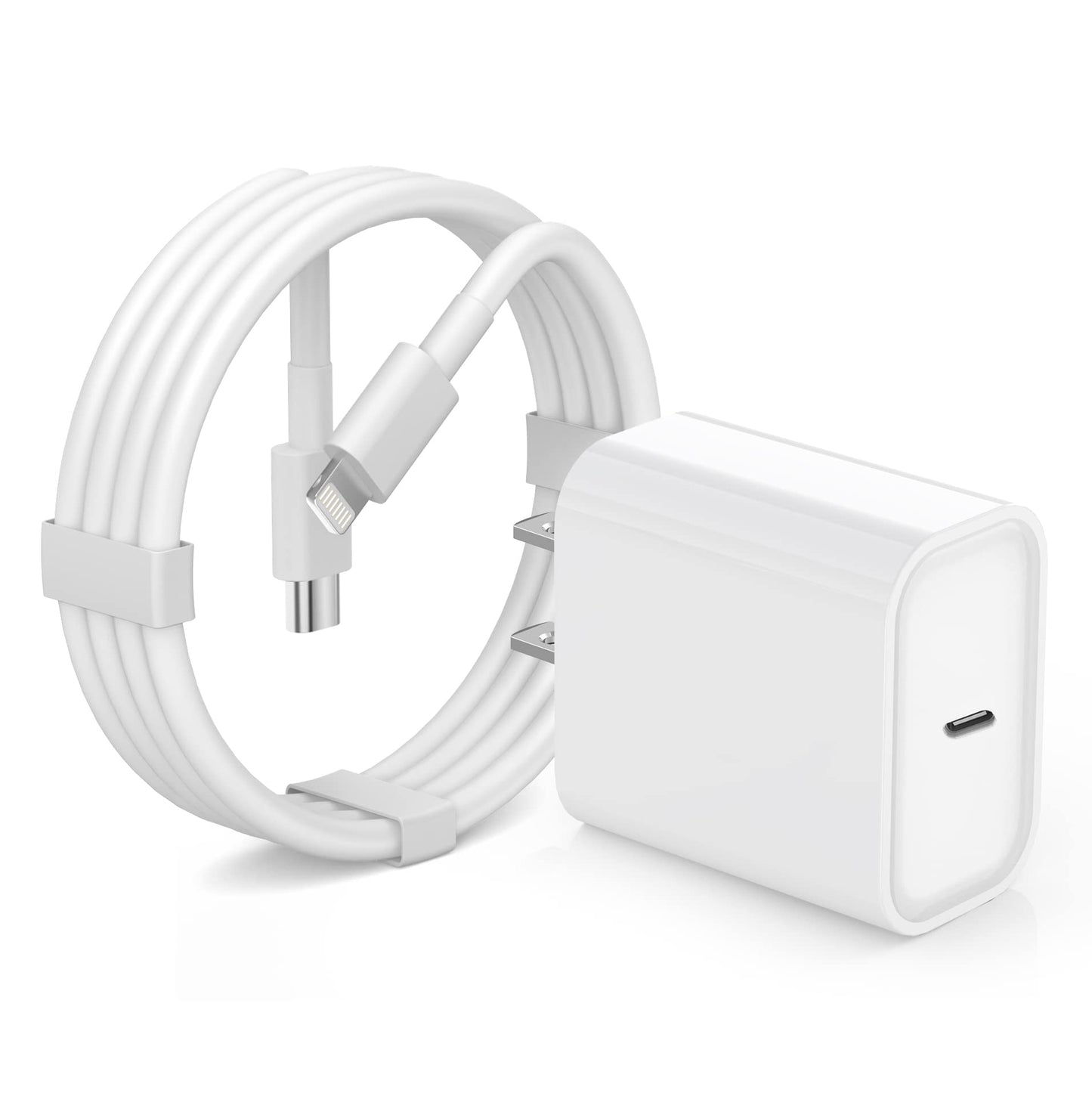 3 Pack Fast Charger iPhone,【Apple MFi Certified】6FT iPhone Charger Fast Charging USB C Block Wall Adapter 6 Foot Type C to Lightning Cable for iPhone 14 Pro Max/14 Plus/13 Pro/12/12Pro/11/XS/X,AirPods