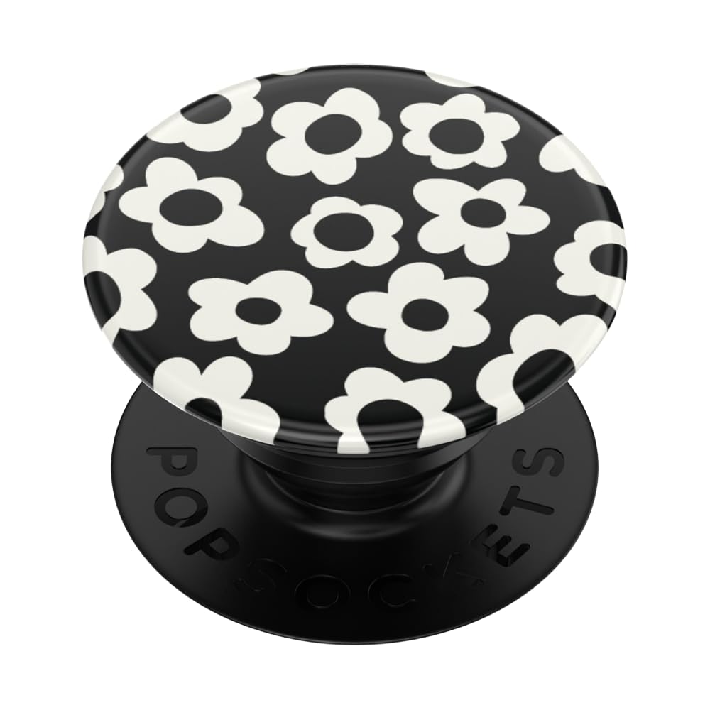 PopSockets Adhesive Phone Grip, Holder- Black | Secure Comfortable Hold, Anti-Drop, Kickstand, Black, iPad, Removable, Popper
