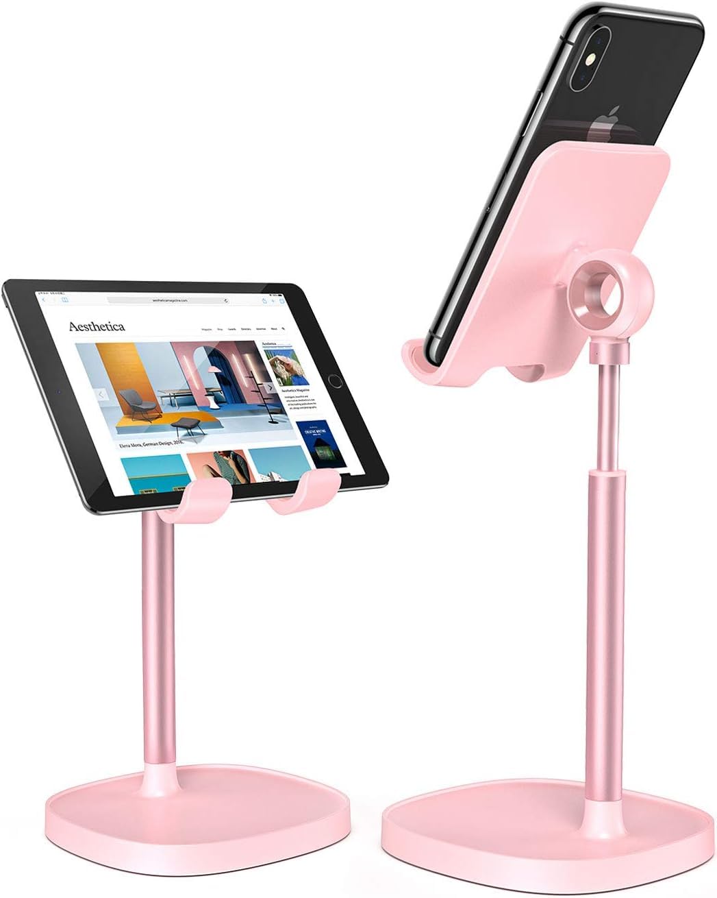 LISEN Cell Phone Stand Phone Holder for Desk, Gaming for Nintendo Switch | Office Desk Accessories for Women, iPhone Stand, Gadgets for Men Gifts, Office Decor, OtterBox Case, Switch, iPad, 4-10 in