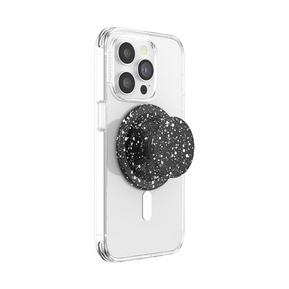 PopSockets Adhesive Phone Grip, Holder- Black | Secure Comfortable Hold, Anti-Drop, Kickstand, Black, iPad, Removable, Popper