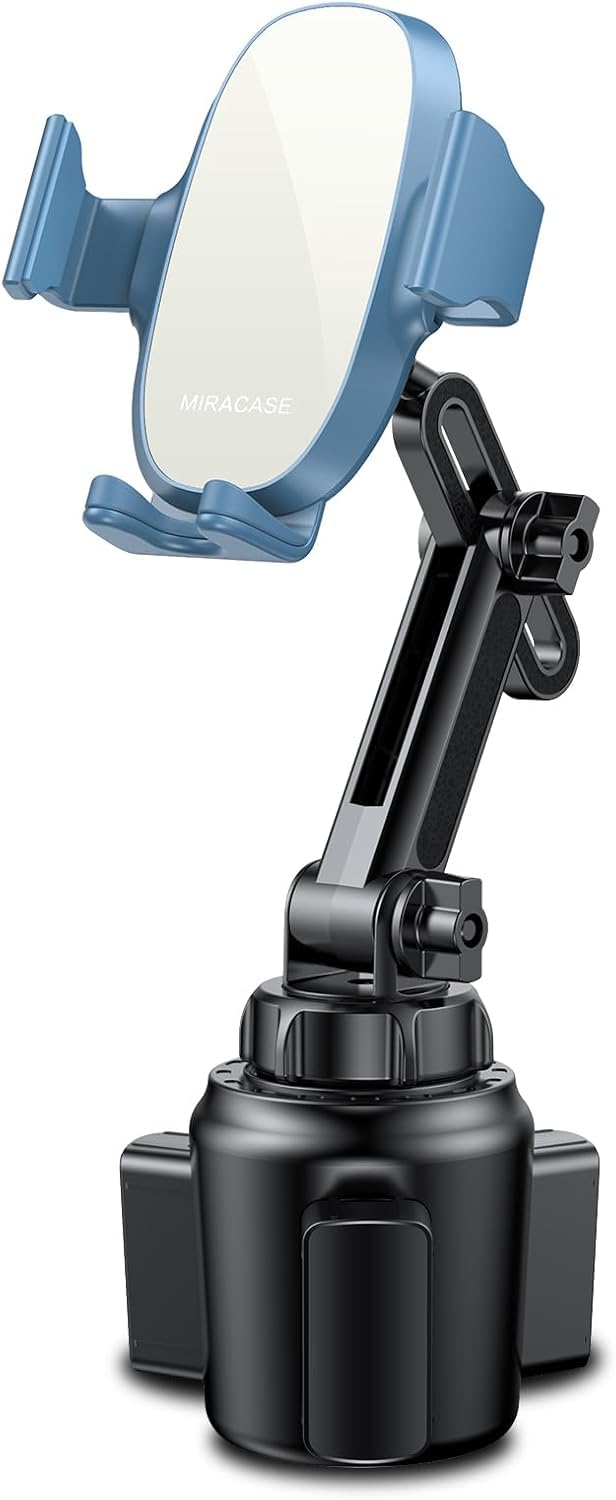Miracase [Upgraded Version] Cup Phone Holder for Car, Universal Adjustable Long Neck Car Phone Mount Cradle Friendly Compatible with iPhone Samsung Google and All 4.0-7.0 inches Smartphones