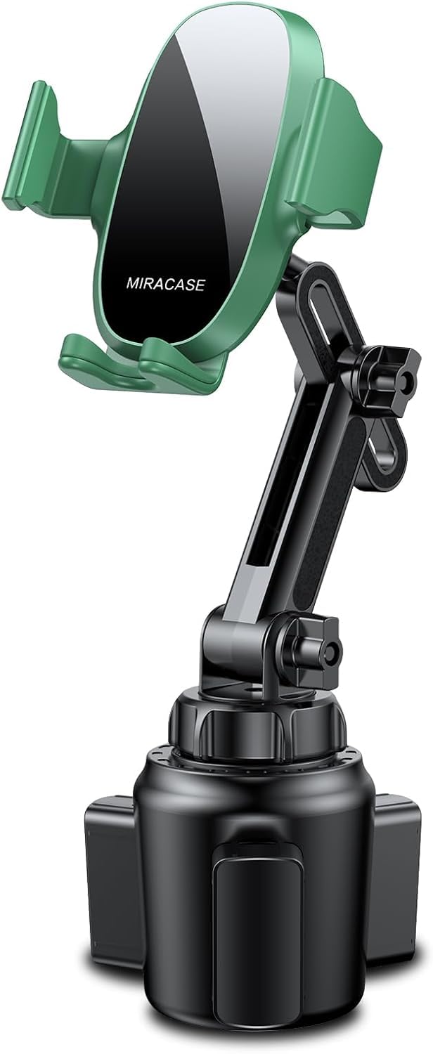Miracase [Upgraded Version] Cup Phone Holder for Car, Universal Adjustable Long Neck Car Phone Mount Cradle Friendly Compatible with iPhone Samsung Google and All 4.0-7.0 inches Smartphones