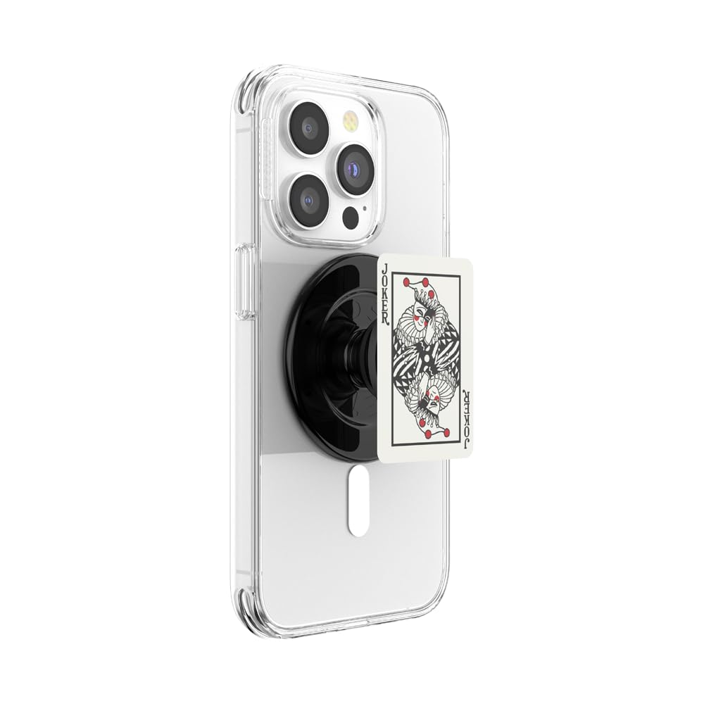 PopSockets Adhesive Phone Grip, Holder- Black | Secure Comfortable Hold, Anti-Drop, Kickstand, Black, iPad, Removable, Popper