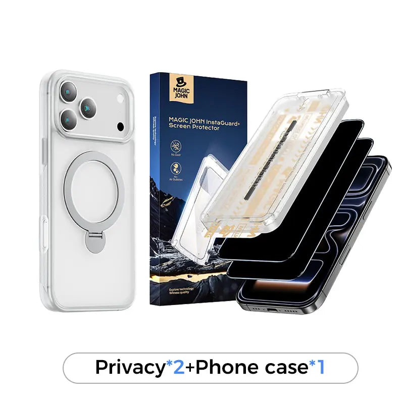 MAGIC JOHN Premium Upgraded Privacy Screen Protector Dustproof Bubble-Free Design Ultra-Clear for iPhone & Samsung summerwins