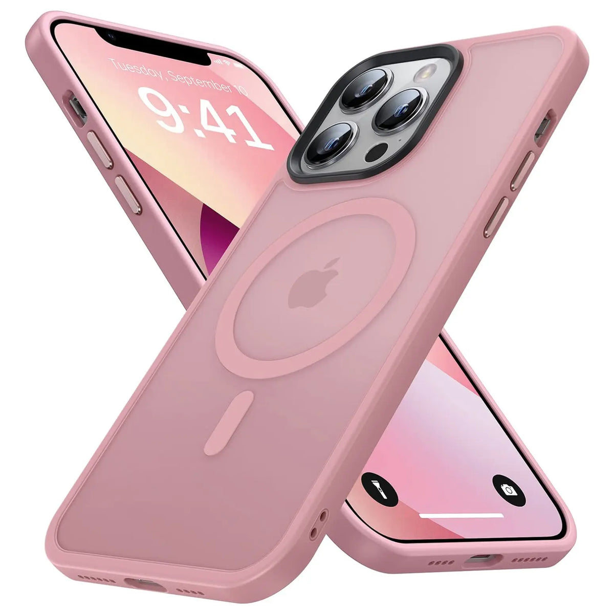 MagSafe-Compatible Shockproof Translucent Matte Back Slim Phone Case with Button Protection, Wireless Charging Support - iPhone 17 Air/17e/16/16e/15/14/13 Plus/12/11 Pro Max Mobile Phone Casing Accessory, Devices, Accessories