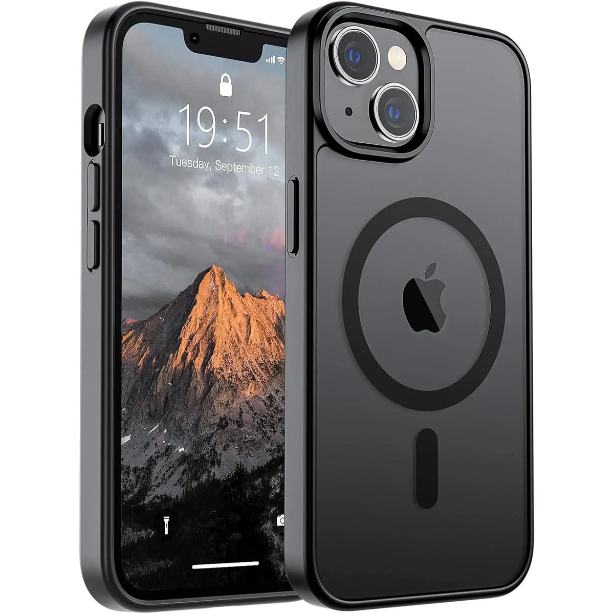 Magnetic phone case for iPhone 17/16/16E/15/14/13/12/11 promax pro plus  (Compatible with MagSafe)(10 FT Military Grade Drop Protection) Slim Translucent Matte Shockproof Phone Cover,Soft Skin‑Friendly Touch