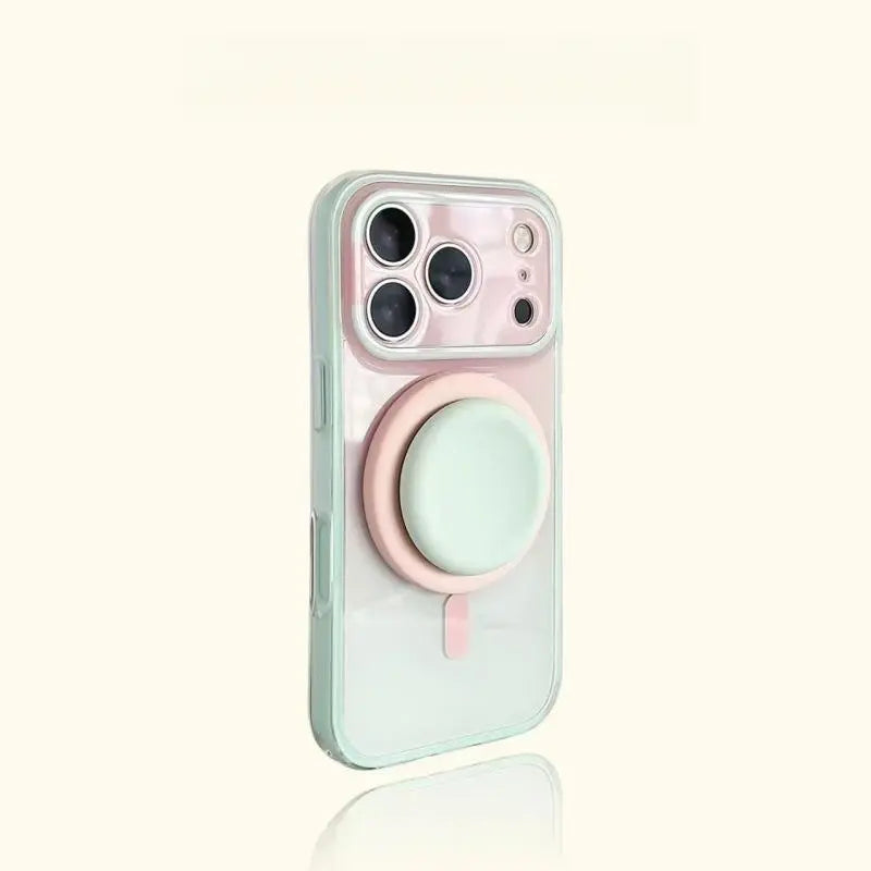 Magnetic 2-in-1 double-layer gradient full-cover AI button case, suitable for iPhone 17/16/15 Pro Max, iPhone 16, iPhone 15 hard case