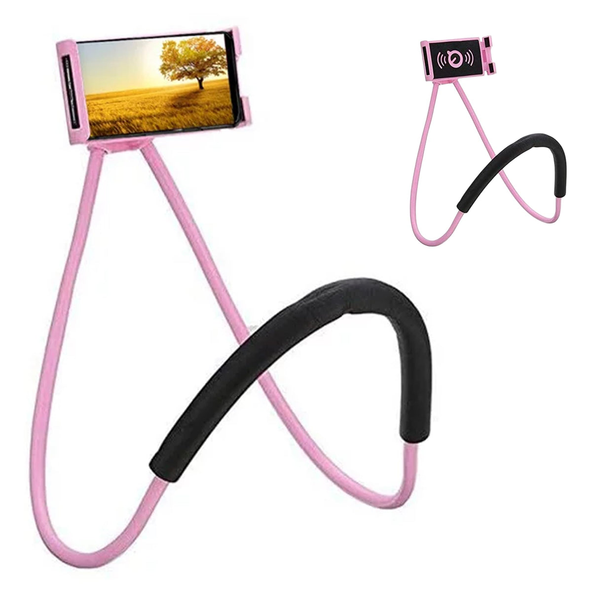 Universal Smart Mobile Phone Stand, Neck Cell Phone Holder | 360° Rotating, Hanging Mount,Multiple,Functions,Flexible,Lazy Bracket