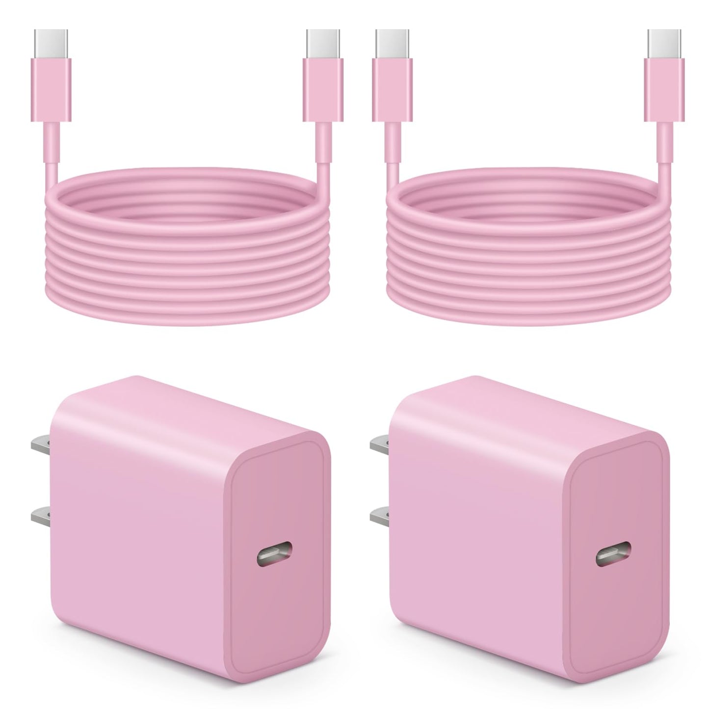 iPhone 17 16 15 Charger Fast Charging 10FT - 20W USB C Charger Block | with 10FT Extra Long Type C to C Cable Compatible with iPhone 17/17 Pro/17 Pro Max/Air/16/16e/15, iPad Pro, iPad Air (White)