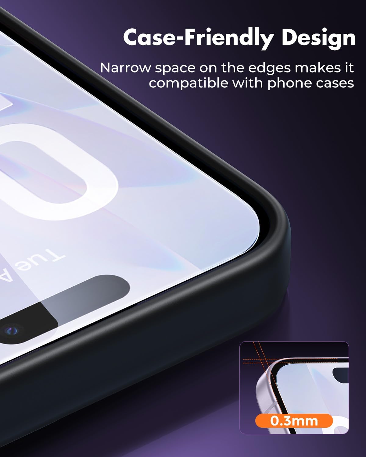 UNBREAKcable 3-Pack Screen Protector for iPhone 17 Tempered Glass | Shatterproof, Easy Install, 9H Hardness, 99.99% HD Clear, Bubble-Free, Anti-Fingerprint, Scratch Resistant, Case Friendly