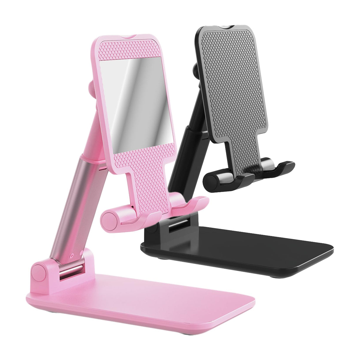 Phone Stand for Desk Cell Phone Holder Stands for iPhones | Mini, Cute, Portable, Fully Foldable, Under 8" Devices, All Smart phones, Office Accessories