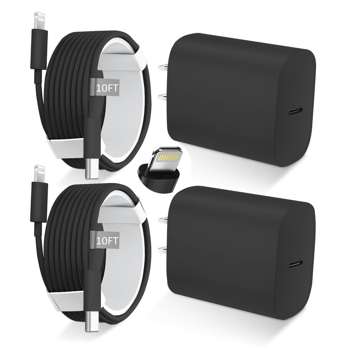 iPhone 14 13 12 11 Charger Fast Charging 20W USB C Charger Type C Charger Fast Charging Block with 10FT Long USB C to Lightning Cable for iPhone 14/13/12/12 Pro Max/11/Xs Max/XR/X,AirPods Pro,2 Pack