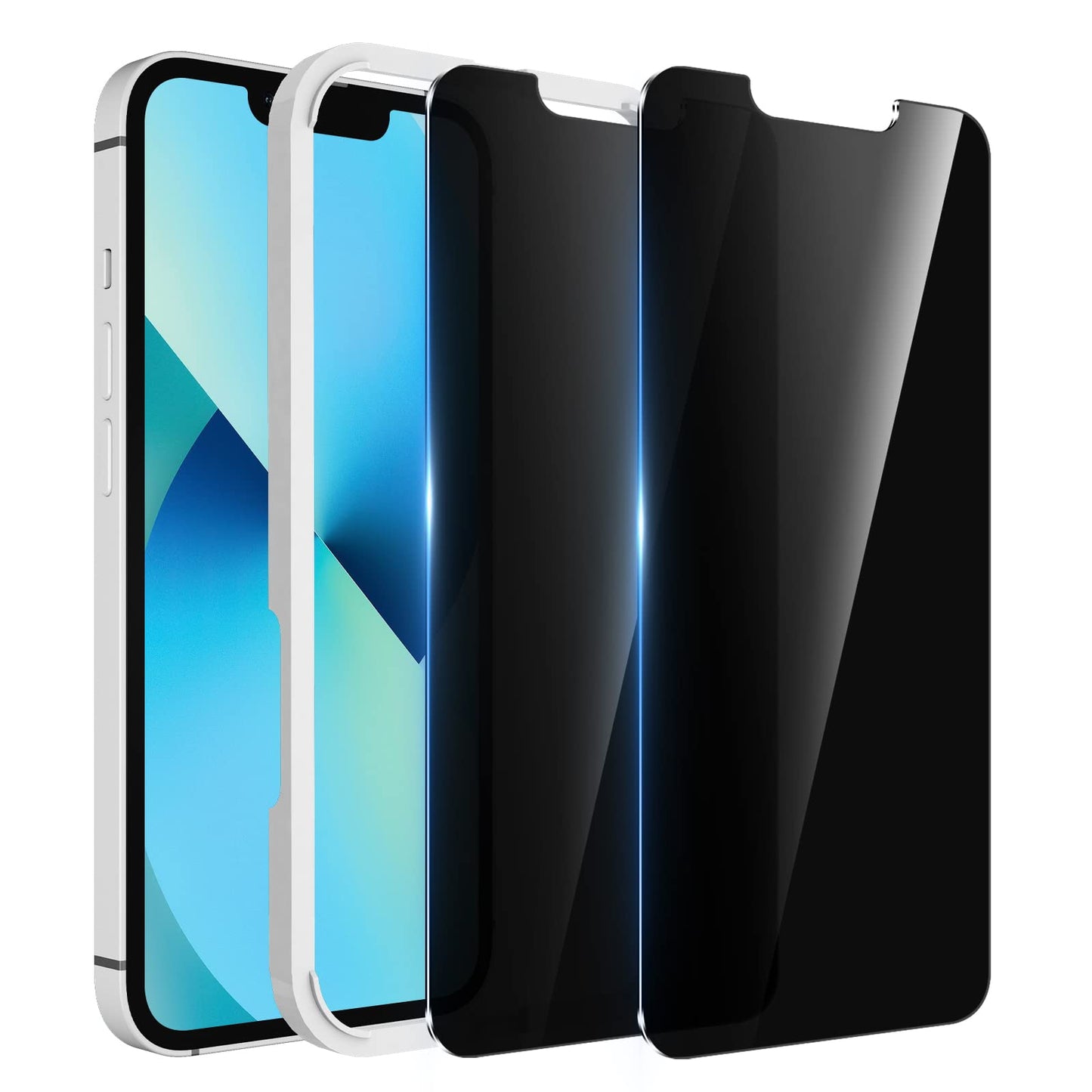WHPXJY 2 Pack Privacy Screen Protector for iPhone 12/12 Pro 6.1 inch, Anti-Spy Screen Protector Tempered Glass Film Shatterproof/Anti-Scratch/Touch Sensitive/No Air Bubbles/Easy to Install