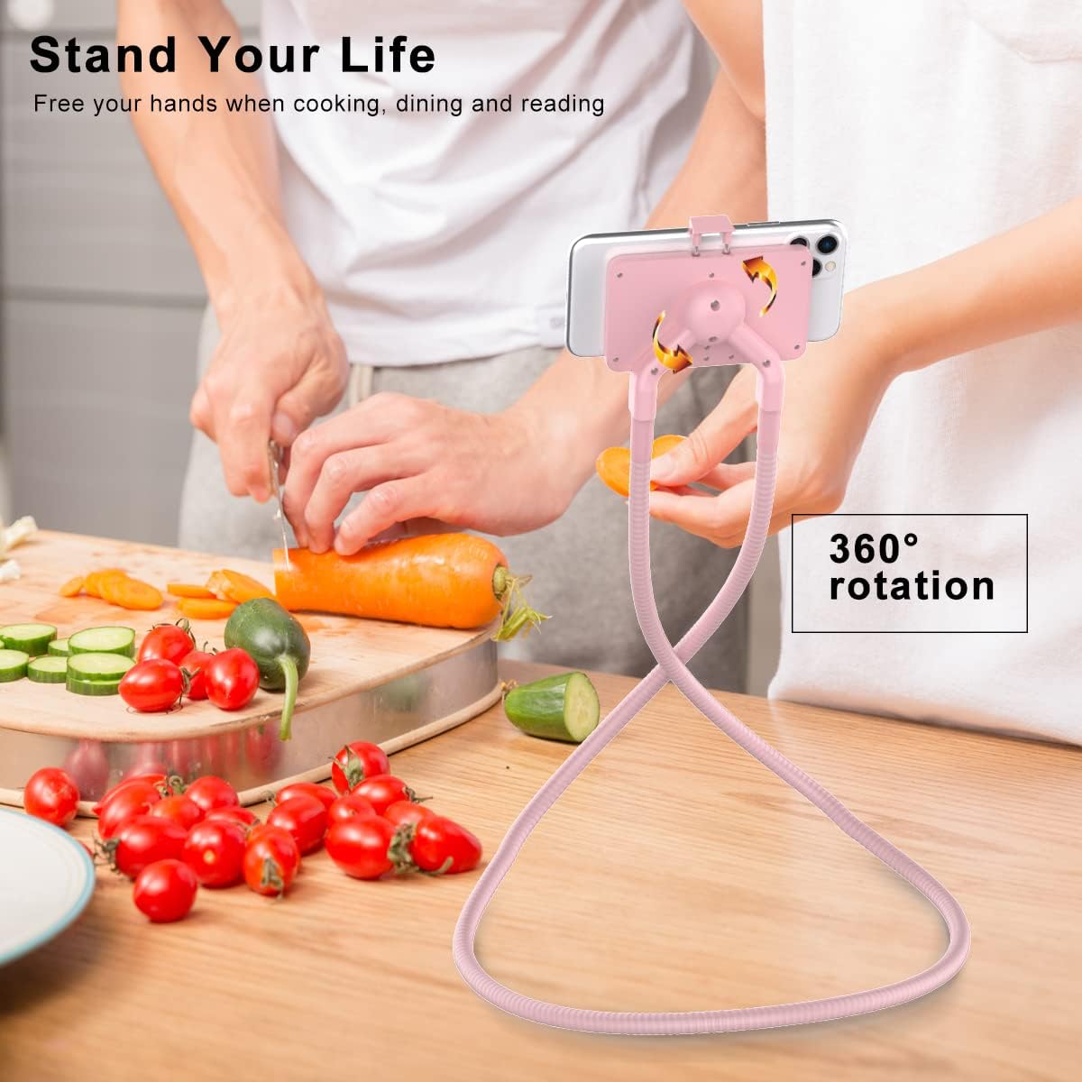 Cell Phone Holder, Universal Lazy Bracket DIY Mobile Phone Stand | Flexible Mount Stand with Multiple Function