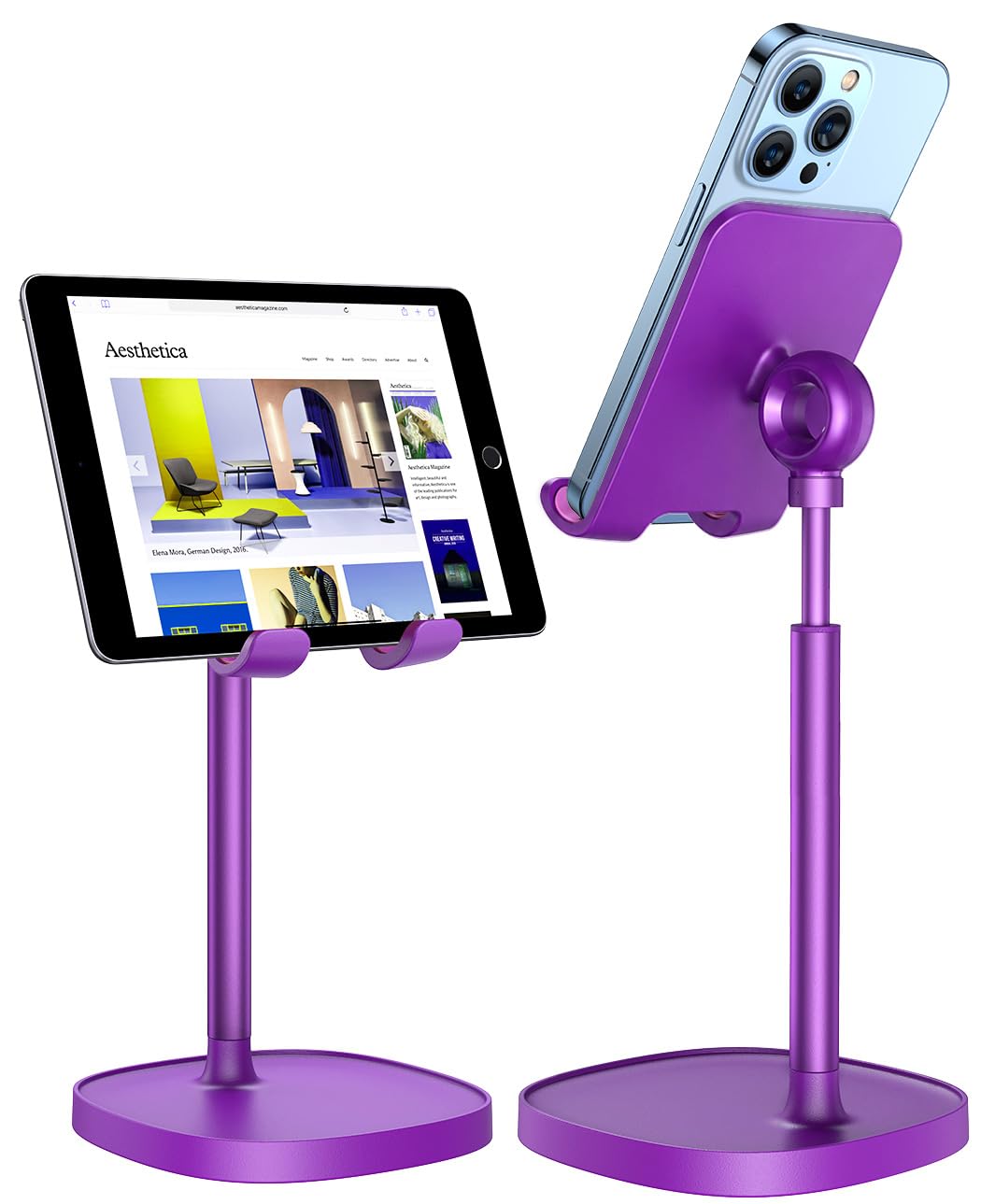 LISEN Cell Phone Stand Phone Holder for Desk, Gaming for Nintendo Switch | Office Desk Accessories for Women, iPhone Stand, Gadgets for Men Gifts, Office Decor, OtterBox Case, Switch, iPad, 4-10 in