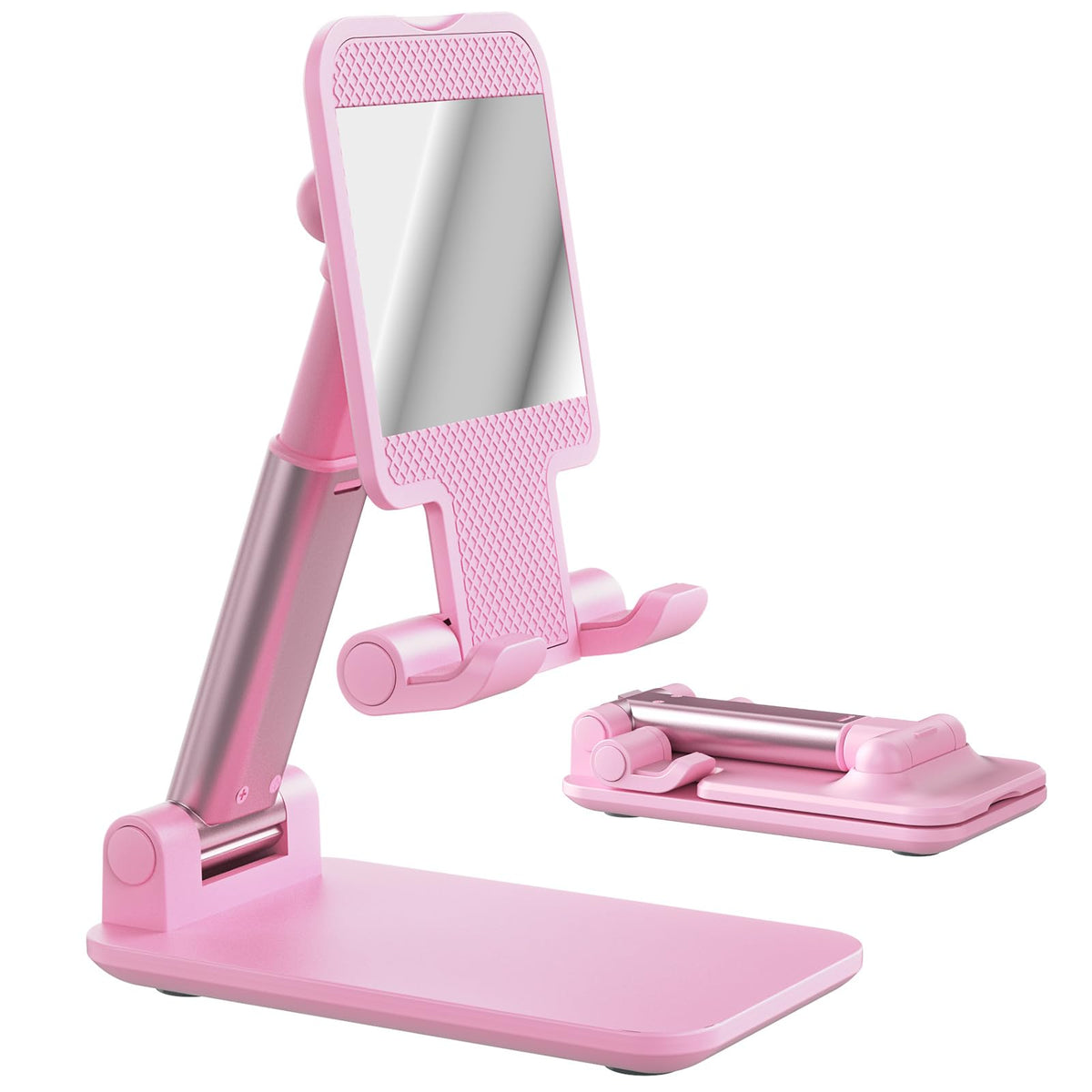 Phone Stand for Desk Cell Phone Holder Stands for iPhones | Mini, Cute, Portable, Fully Foldable, Under 8" Devices, All Smart phones, Office Accessories