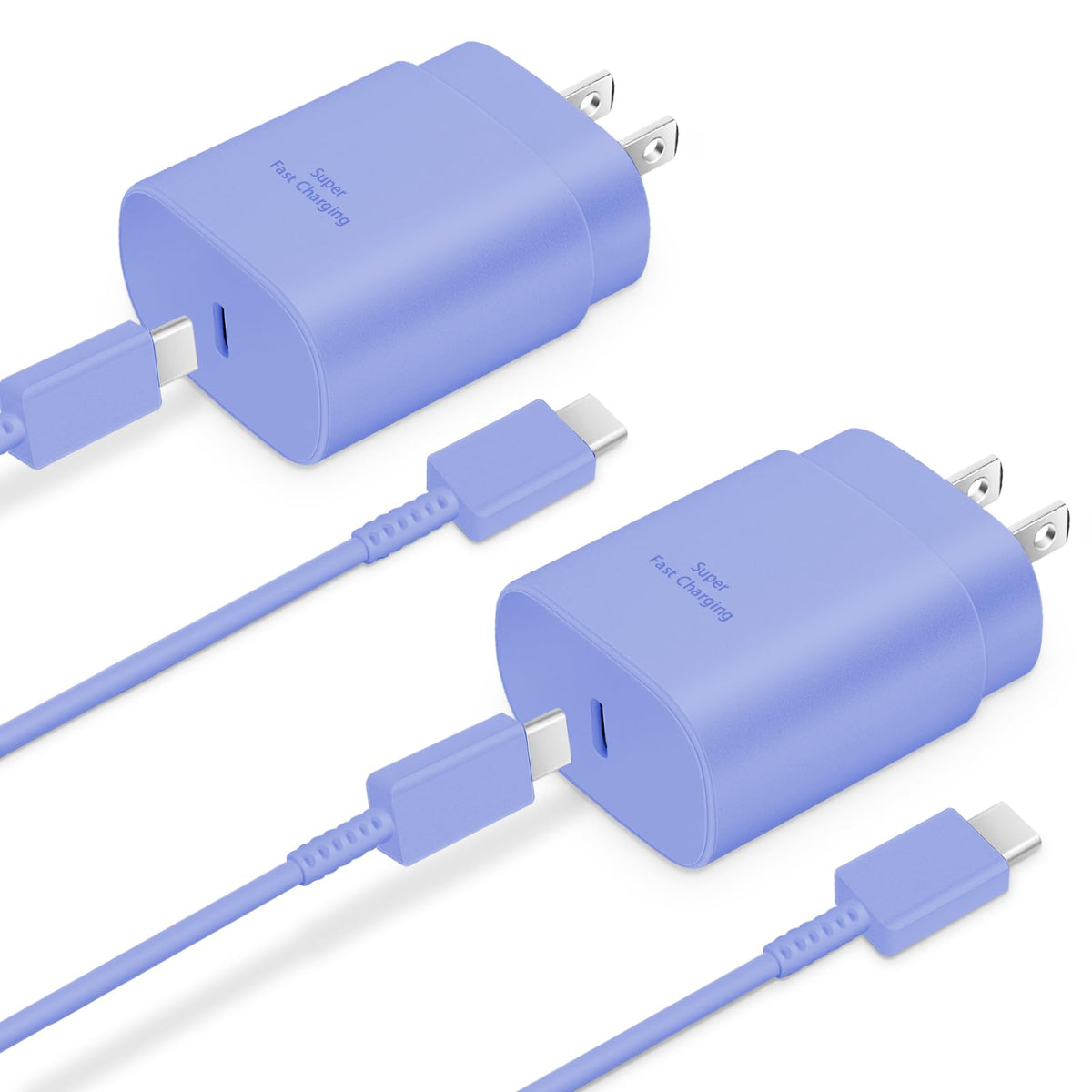 GUUSMART Type C Charger 2-Pack 25W Long 6ft USB C Charger Cable | Type C Charger Fast Charging Block Compatible with Galaxy S26 S25 S24 S23 S22 S21/iPhone 17/16/15 Pro Max/15 Plus-Black
