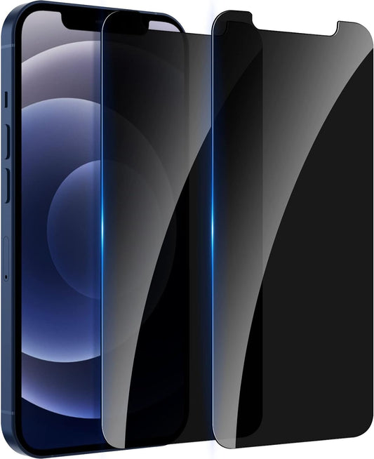 WHPXJY 2 Pack Privacy Screen Protector for iPhone 12/12 Pro 6.1 inch, Anti-Spy Screen Protector Tempered Glass Film Shatterproof/Anti-Scratch/Touch Sensitive/No Air Bubbles/Easy to Install