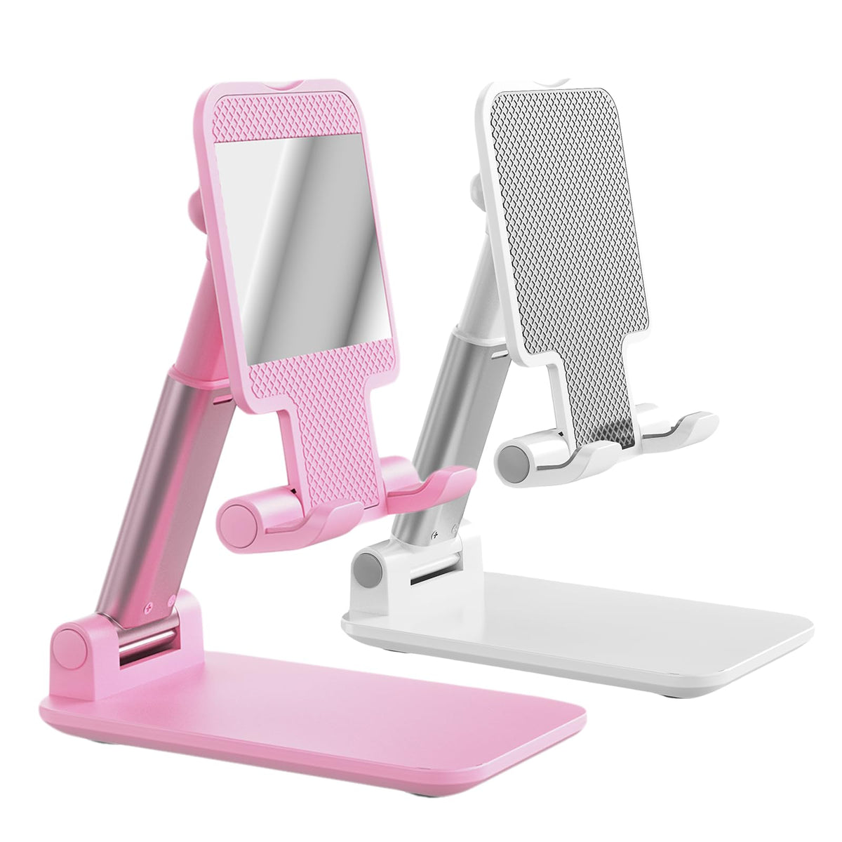 Phone Stand for Desk Cell Phone Holder Stands for iPhones | Mini, Cute, Portable, Fully Foldable, Under 8" Devices, All Smart phones, Office Accessories
