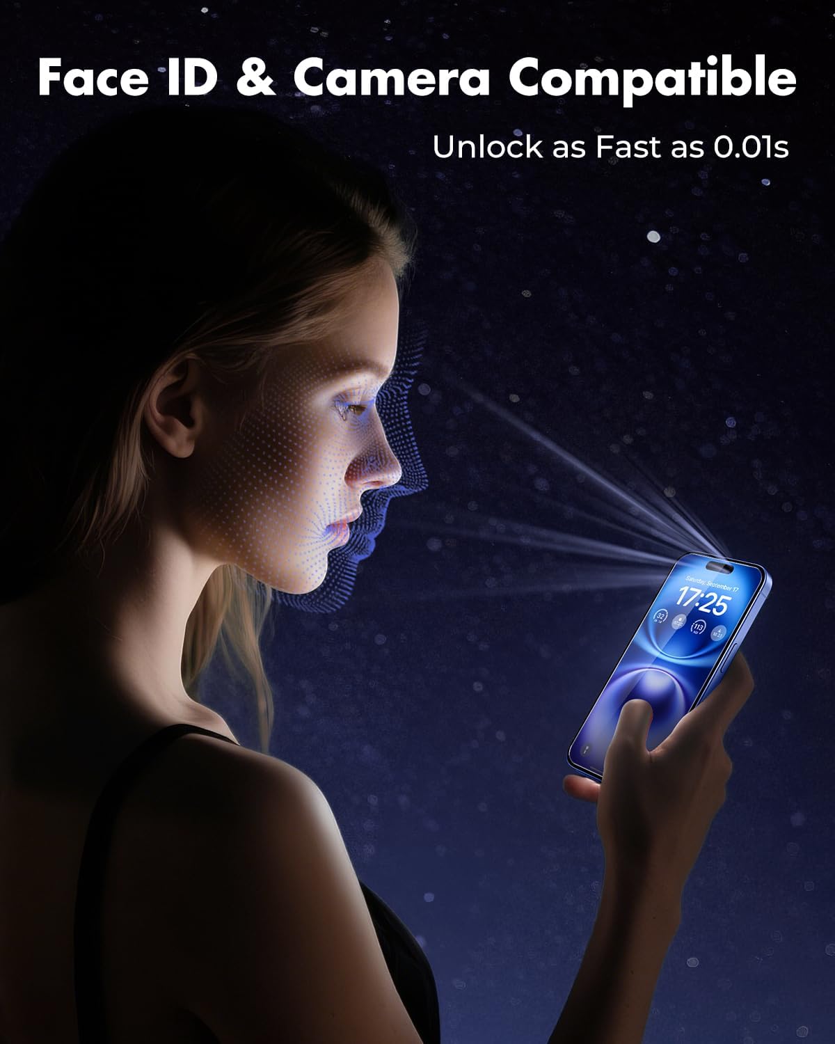 UNBREAKcable 3-Pack Screen Protector for iPhone 16 Tempered Glass | Shatterproof, Easy Install, 9H Hardness, 99.99% HD Clear, Bubble-Free, Anti-Fingerprint, Scratch Resistant, Case Friendly