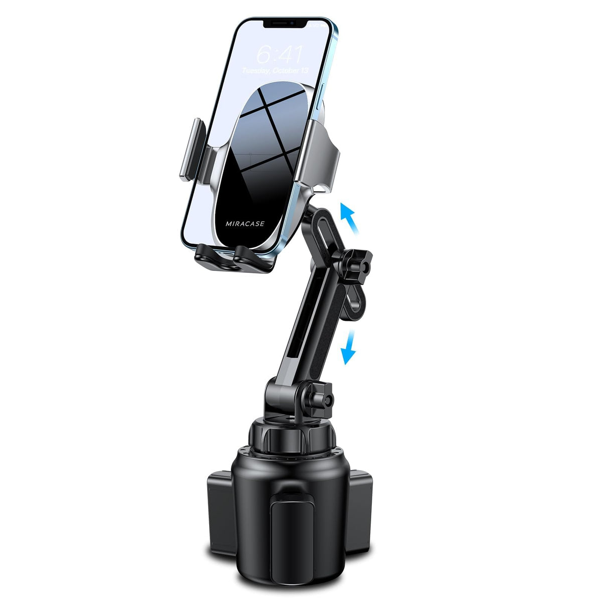 Miracase [Upgraded Version] Cup Phone Holder for Car, Universal Adjustable Long Neck Car Phone Mount Cradle Friendly Compatible with iPhone Samsung Google and All 4.0-7.0 inches Smartphones