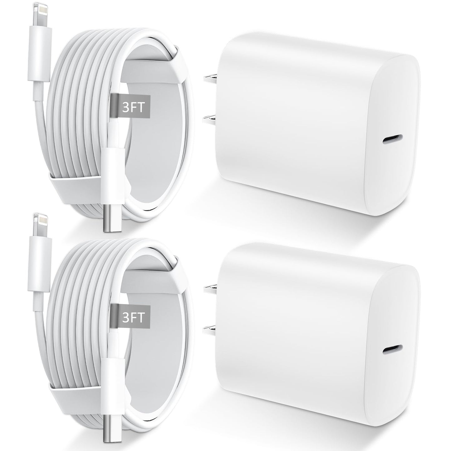 iPhone 14 13 12 11 Charger Fast Charging 20W USB C Charger Type C Charger Fast Charging Block with 10FT Long USB C to Lightning Cable for iPhone 14/13/12/12 Pro Max/11/Xs Max/XR/X,AirPods Pro,2 Pack