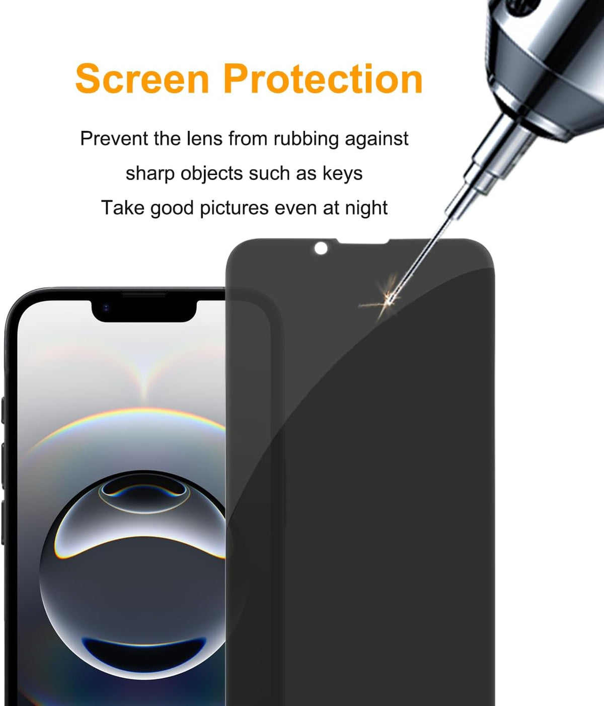 PEHAEL for iPhone 17e/16e/14/13/13 Pro Privacy Screen Protector | 3 Pack, Installation kits, Anti-Spy Private, Anti-Scratch, 9H Tempered Glass, Case Friendly, [6.1 inch]