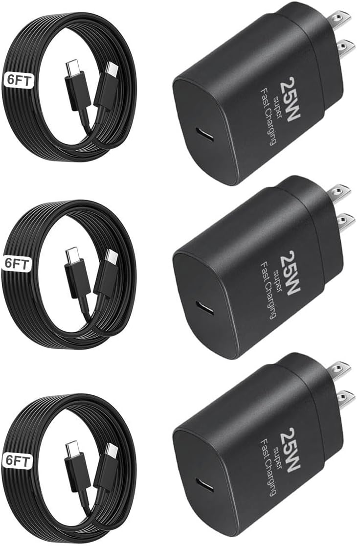 25W USB C Charger,Super Fast Charging Block,Type-C Power Adapter | The Mobile Phone Charger is Suitable for Samsung Galaxy S25/S24 S23 S22 S21 Ultra/S20/S20 Ultra/Note 20 Ultra,Android