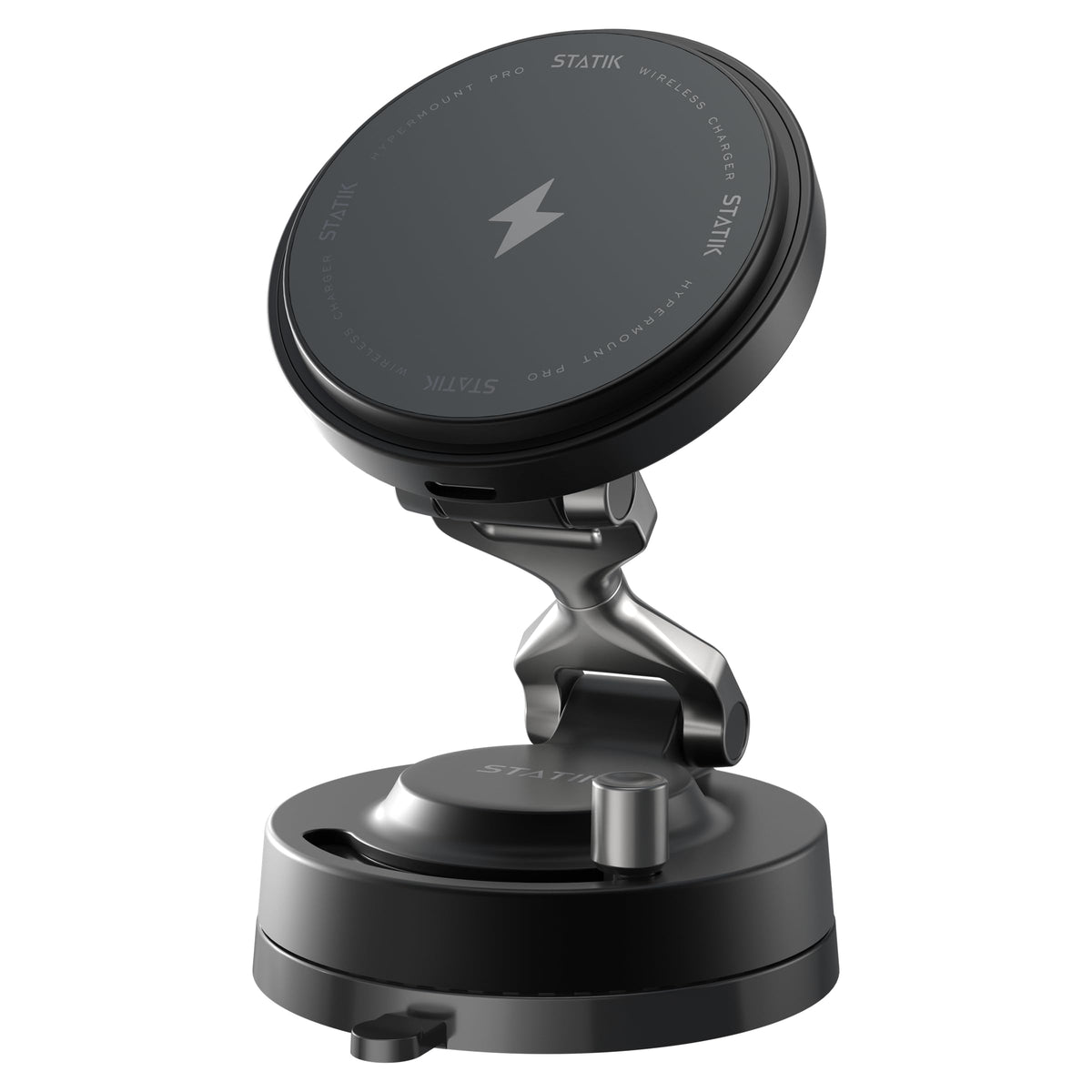 Statik HyperMount (Gen 3) Magnetic Phone Holder, for iPhone and Android | Upgraded Magnet Strength, Nano-suction Adhesive Gel, 360° Rotation, Compatible with MagSafe, Metal Rings for Android