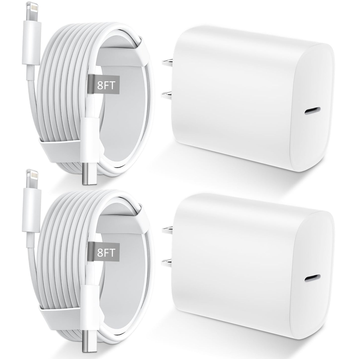 iPhone 14 13 12 11 Charger Fast Charging 20W USB C Charger Type C Charger Fast Charging Block with 10FT Long USB C to Lightning Cable for iPhone 14/13/12/12 Pro Max/11/Xs Max/XR/X,AirPods Pro,2 Pack