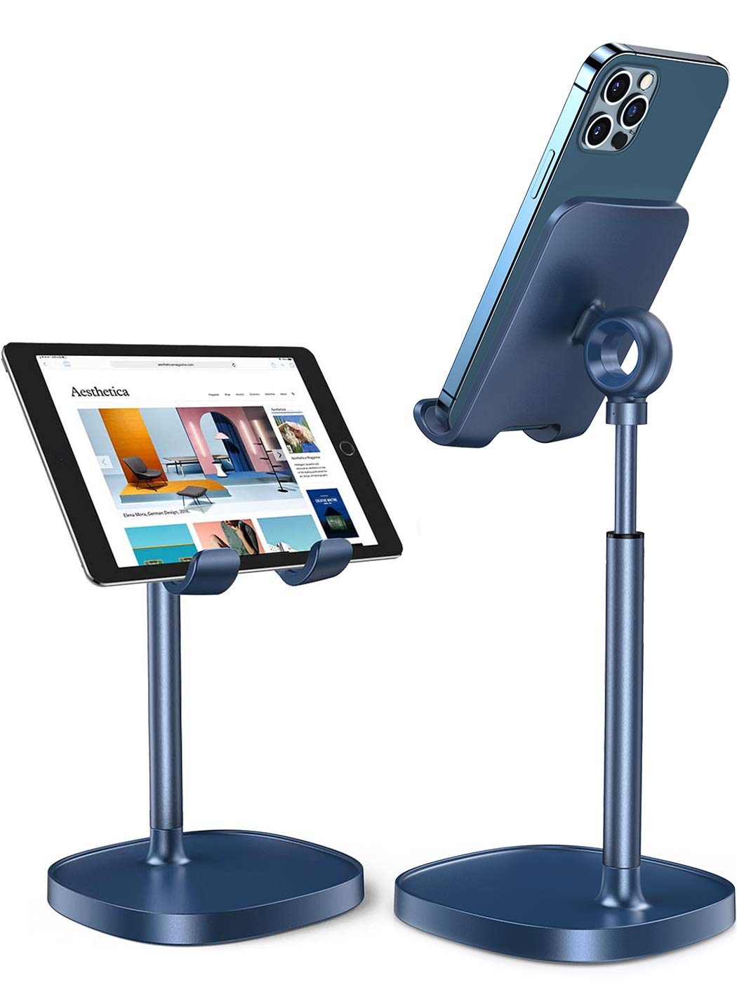 LISEN Cell Phone Stand Phone Holder for Desk, Gaming for Nintendo Switch | Office Desk Accessories for Women, iPhone Stand, Gadgets for Men Gifts, Office Decor, OtterBox Case, Switch, iPad, 4-10 in