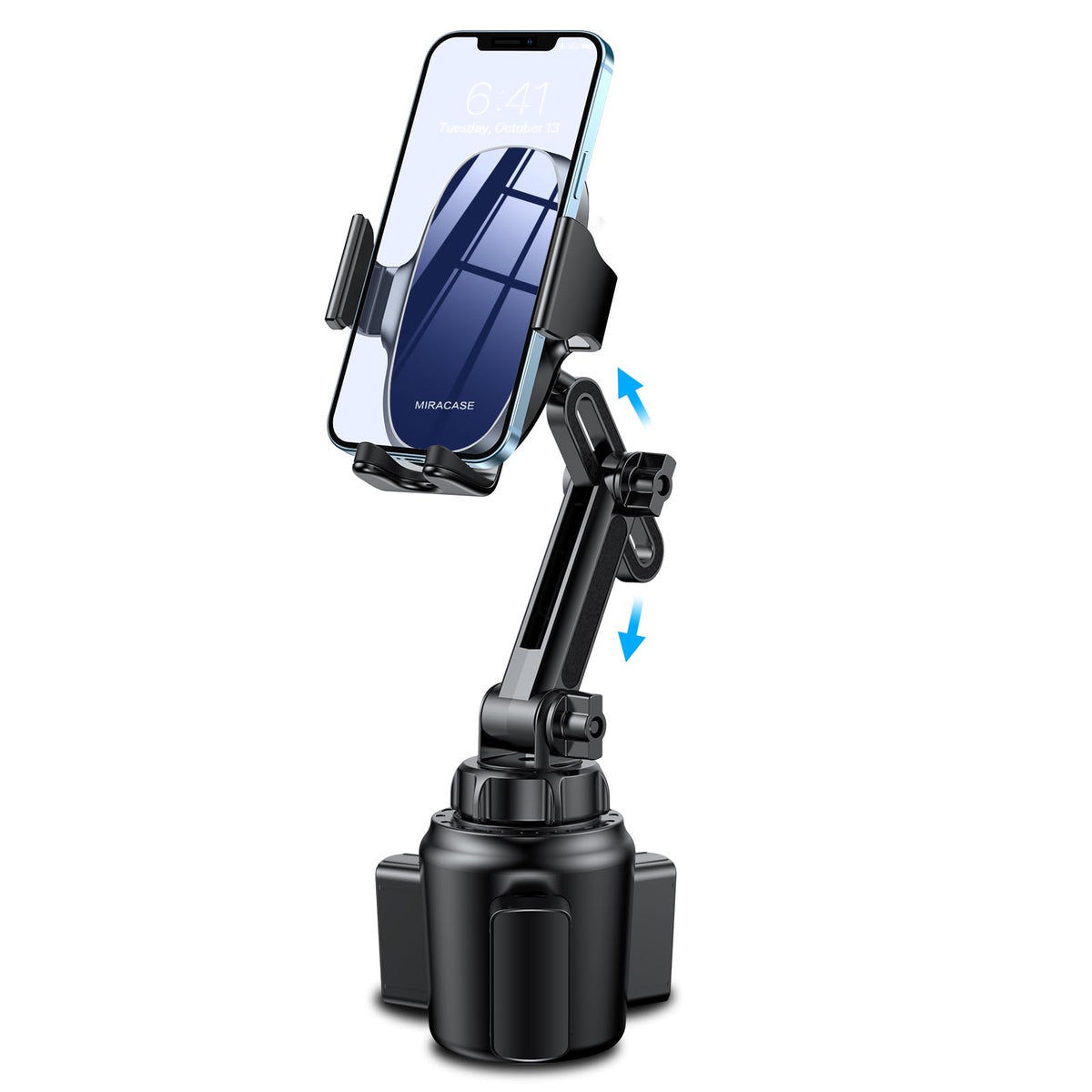 Miracase [Upgraded Version] Cup Phone Holder for Car, Universal Adjustable Long Neck Car Phone Mount Cradle Friendly Compatible with iPhone Samsung Google and All 4.0-7.0 inches Smartphones