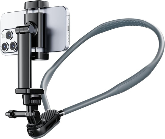 Hamillar Camera Phone Chest Neck Mount Holder for Video Recording iPhone Samsung 4-7 Inch Phones AKASO/Go Pro/Insta360X5/DJI360 (Cameras + Phone Mount)